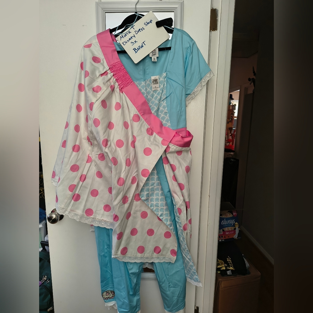 Disney Dress Shop Bo Peep Jumpsuit And Convertible Skirt 3x BNWT